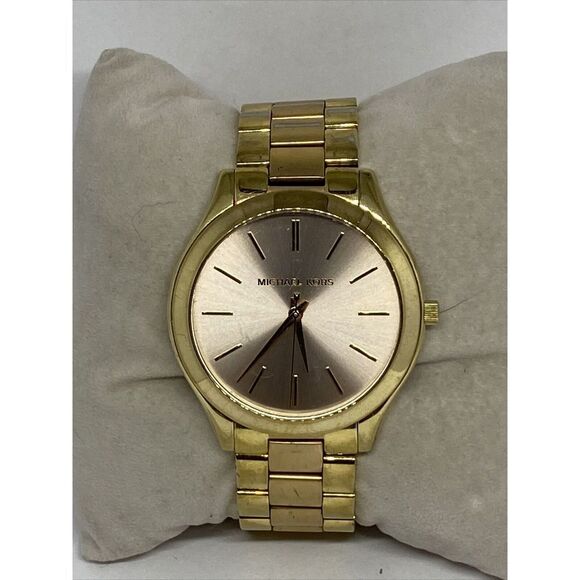 Michael Kors Slim Runway MK3493 Women's Stainless Steel Analog Dial Watch VK765 - Picture 3 of 12